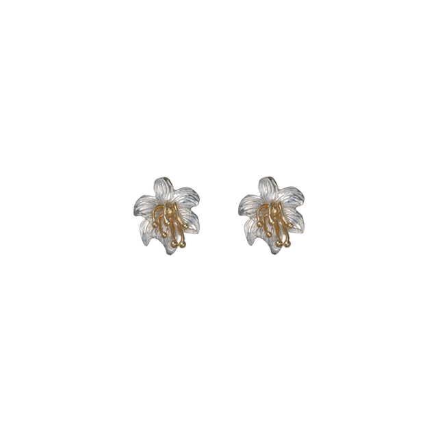 Easter Lily Earrings - Extra Small