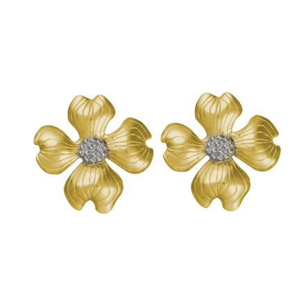 Dogwood Earrings - 1"