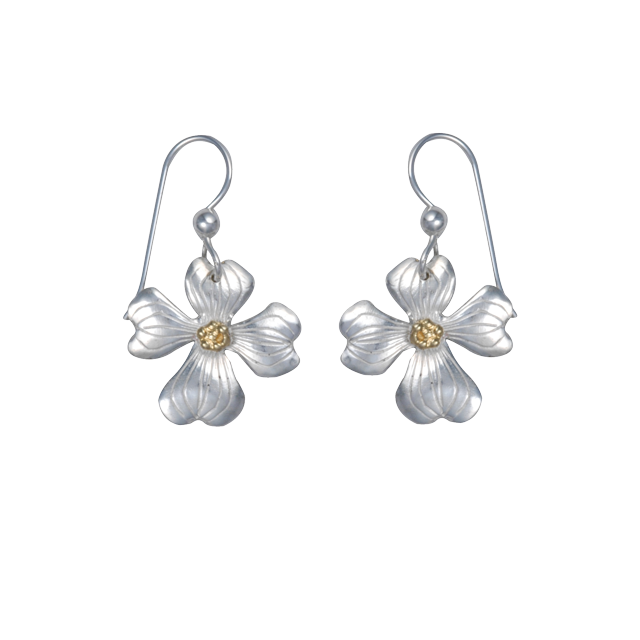 Dogwood Earrings - .75"
