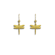 Tiny Dragonfly Charm Earrings
