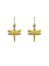 Tiny Dragonfly Gold-Plated Charm Earrings