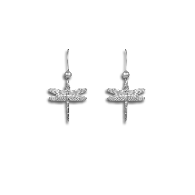 Tiny Dragonfly Charm Earrings