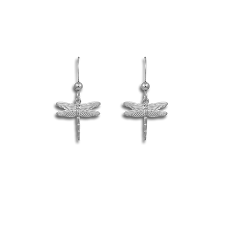 Tiny Dragonfly Charm Earrings