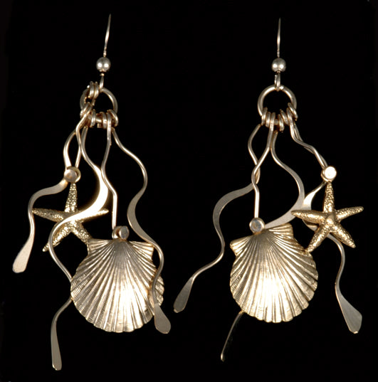 Scallops Starfish Earrings