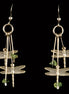 2 Dragonflies w/ Stones Earrings