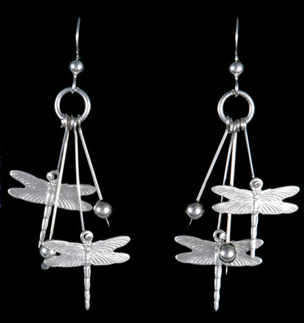 2 Dragonflies w/ Beads