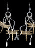 Dragonflies in the Sterling Weeds Earrings