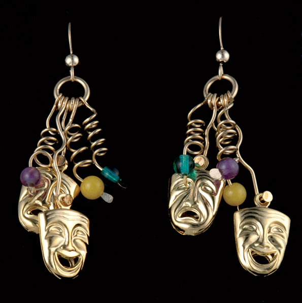 Mardi Gras Earrings