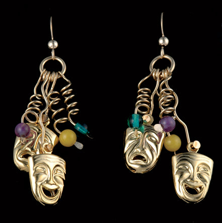 Mardi Gras Earrings