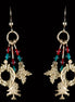 Christmas Earrings with Beads
