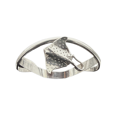 Sterling Spotted Manta Ray Bracelet
