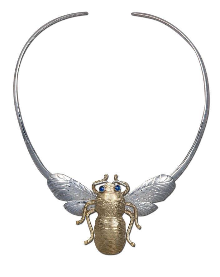 Round Neckring in Sterling Silver