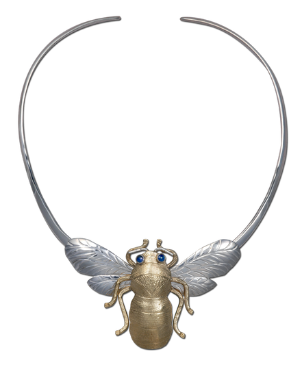 Round Neckring in Sterling Silver