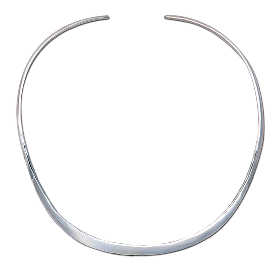 Round Neckring in Sterling Silver