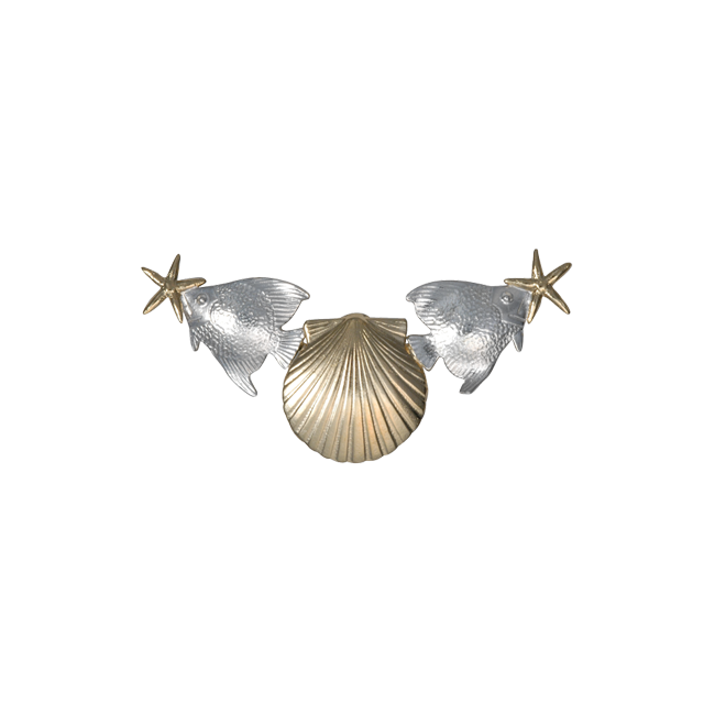 Starfish, Scallop Shell, Angelfish Neckslide