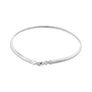 Sterling Silver Domed Omega Chain