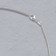 Sterling Silver Round Omega Chain