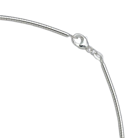 Sterling Silver Round Omega Chain