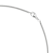 Sterling Silver Round Omega Chain