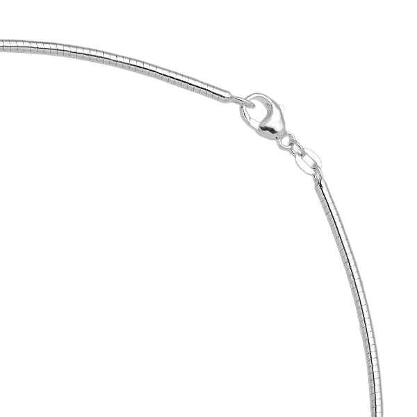 Sterling Silver Round Omega Chain