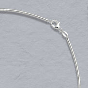 Sterling Silver Round Omega Chain