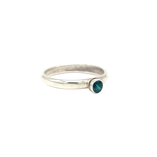 Opal Triplet Stacking Ring Size 7.5