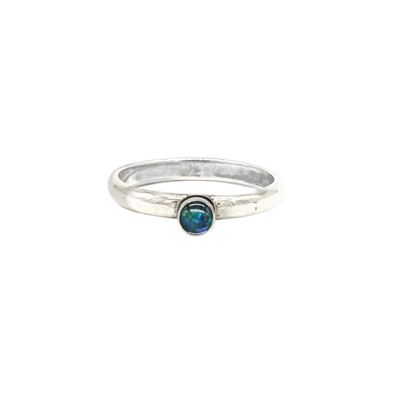 Opal Triplet Stacking Ring Size 7.5