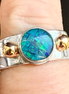 Opal Mosaic Ring in Sterling and 14K - Size 6.5