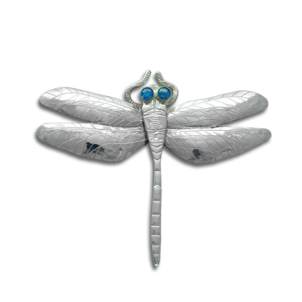 Dragonfly Pin/Pendant - Large 3" Sterling