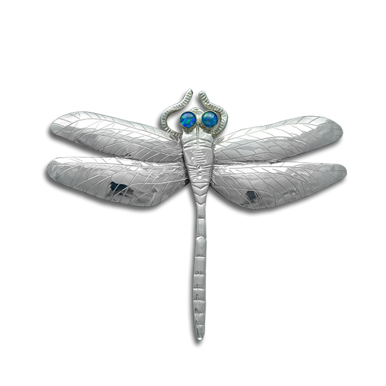 Dragonfly Pin/Pendant - Large 3" Sterling