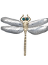 Dragonfly Pin/Pendant - Large 3"