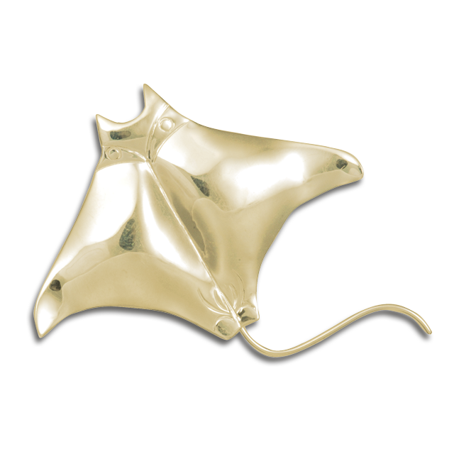 Manta Ray Pin or Pendant