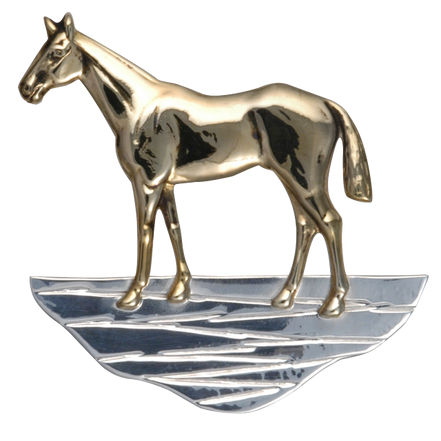 Horse on Ground Pin/Pendant - LG