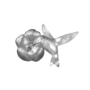 Hummingbird/Flower Pin/Pendant - 1.7