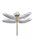 Dragonfly Pin/Pendant - Med. 2.25" SS/14K
