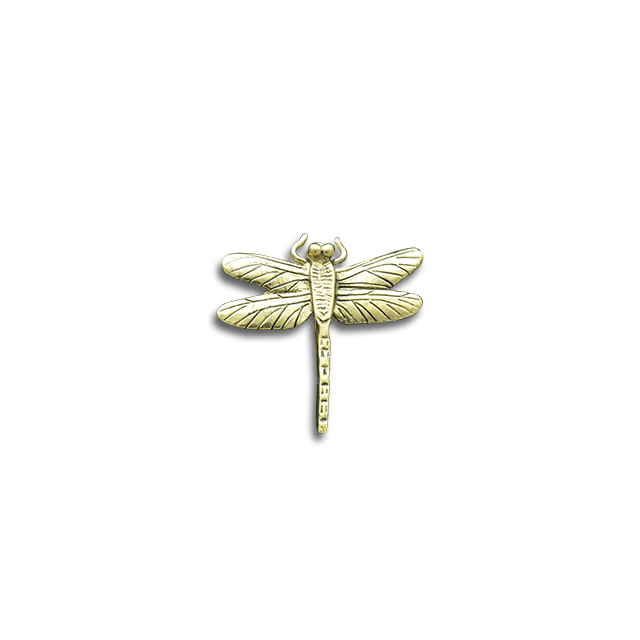 Dragonfly Pin - 1" Extra Small Gold Plated