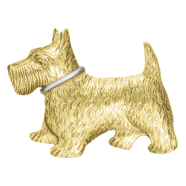 Scottie with Collar Pin/Pendant