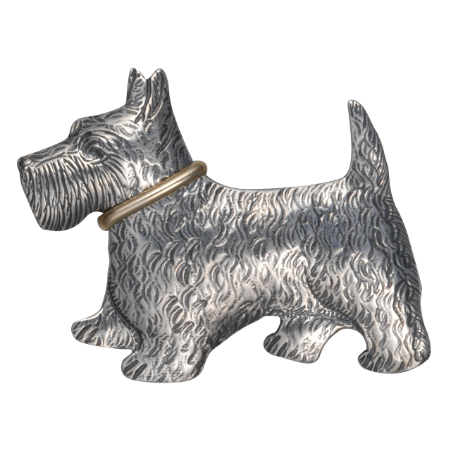 Scottie with Collar Pin/Pendant