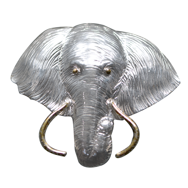 Elephant Head Pin/Pendant - MD