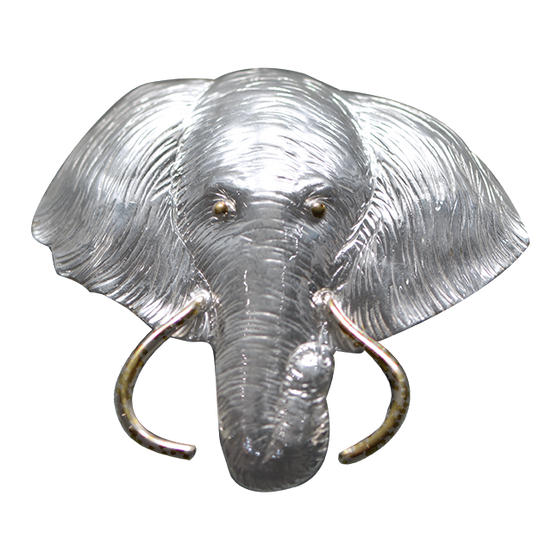 Elephant Head Pin/Pendant - MD
