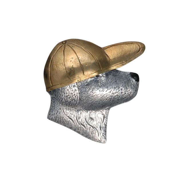 Lab Head w/ Baseball Cap Pin/Pendant