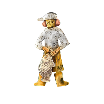 Fishing Girl Pin/Pendant
