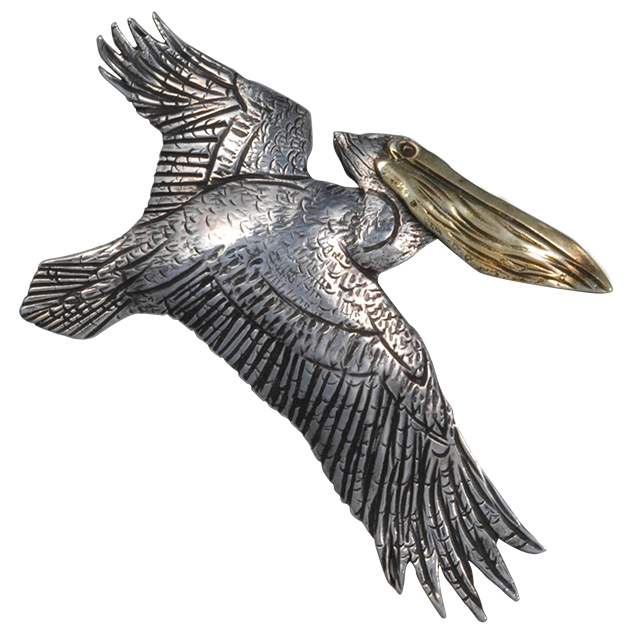 Pelican Flying Pin/Pendant – Courtney Design
