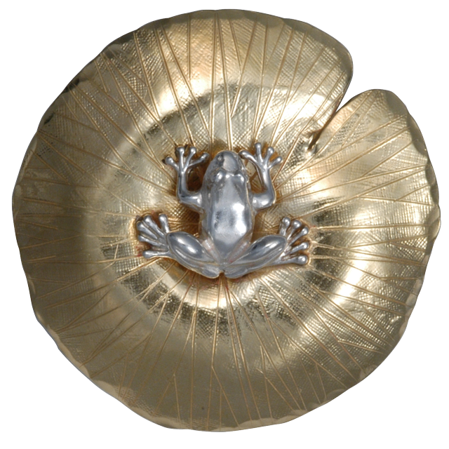 Frog on Lily Pad Pin/Pendant - LG