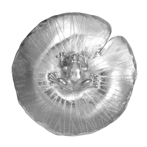 Frog on Lily Pad Pin/Pendant - LG