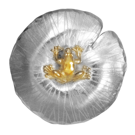 Frog on Lily Pad Pin/Pendant - LG