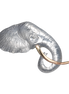 Elephant Head Profile Pin/Pendant