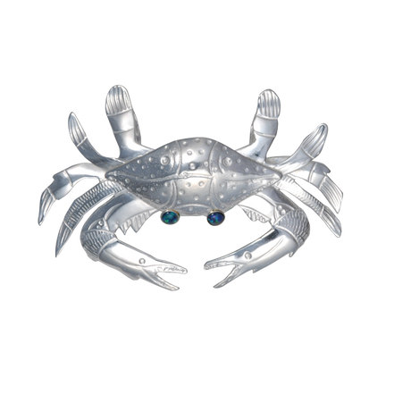 Crab Pin/Pendant - MD with Opal Eyes