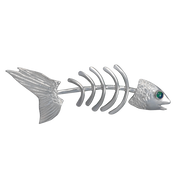 Skeleton Fish Pin