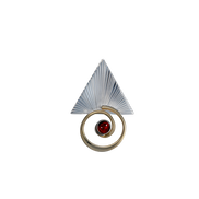 Spiral with Triangle Pin/Pendant - 1.75